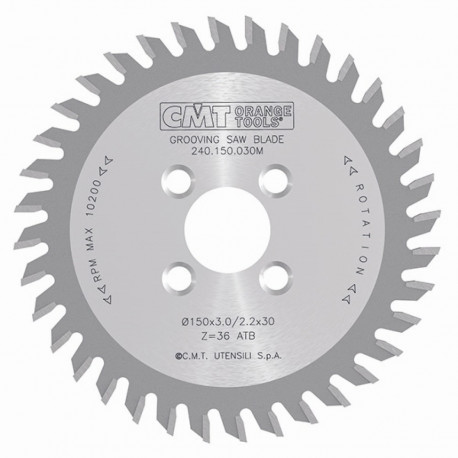 GROOVING SAW BLADE 150X3/2.2X30 Z=36 FLAT