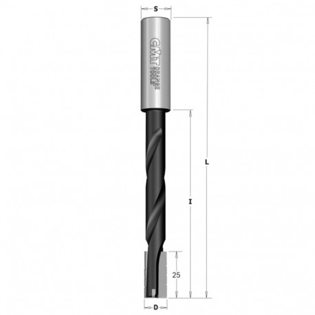 TWISTED SLOT MORT.BIT HW Z2R S=16X50 D=12X25-75X150 RH