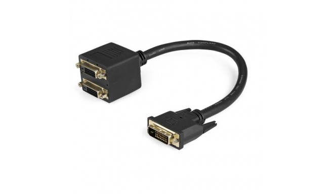 StarTech.com 30cm (1 ft) DVI-D to 2x DVI-D Digital Video Splitter Cable - M/F~1 ft DVI-D to 2x DVI-D