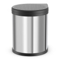 Hailo Compact-box M 15 L Round Stainless steel Black, Stainless steel