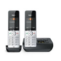 Gigaset COMFORT 500A duo Analog/DECT telephone Caller ID Black, Silver