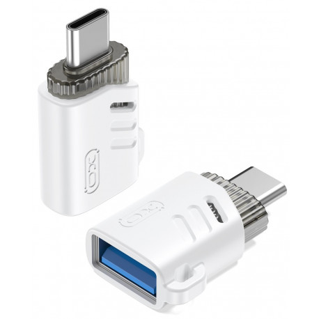 XO adapter USB-USB-C OTG, valge (NB256B)