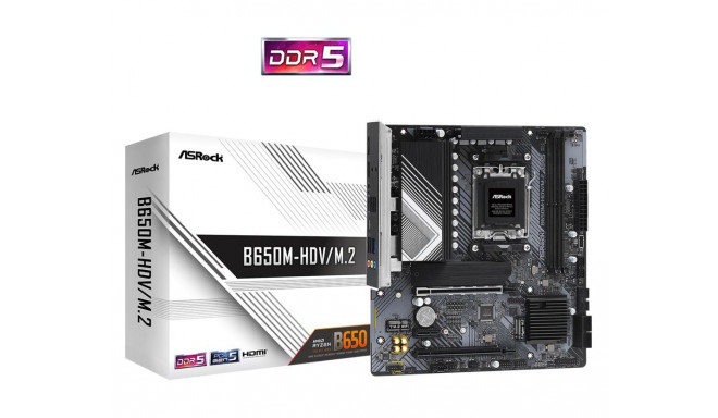 Mainboard|ASROCK|AMD B650|SAM5|Micro-ATX|Memory DDR5|Memory slots 2|1xPCI-Express 4.0 1x|2xPCI-Expre
