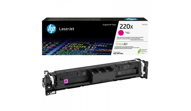 HP 220X High Capacity Magenta Toner Cartridge, 5500 pages, for HP Color LaserJet Pro 4301, 4302, 430