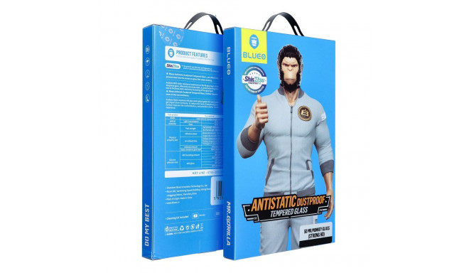 5D Mr. Monkey Glass - for Samsung Galaxy S24 black (Strong Lite)