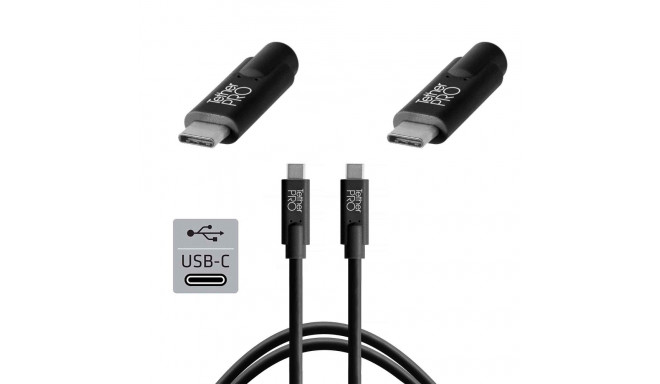 TetherPro USB-C to USB-C 4.6m | Black