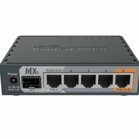 MikroTik hEX S (RB760iG) – 5-Port Gigabit Ethernet Router with SFP Port
Pro