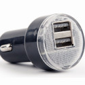 Car charger 2xUSB 2.1A black