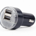 Gembird car charger 2xUSB 2.1A, black