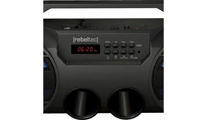 The Rebeltec SoundBox 440 is a versatile, portable Bluetooth speaker designed for h