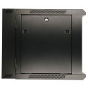 Wall cabinet rack 9U 600x600 black two sections