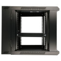 Wall cabinet rack 9U 600x600 black two sections