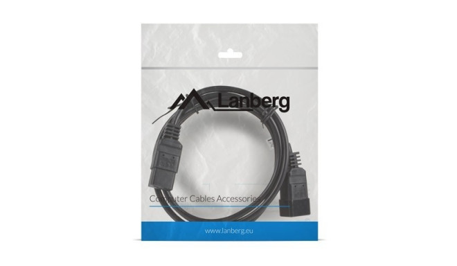 Lanberg power cable IEC 320 C19 - C20 VDE 1.8m, black