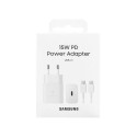 Samsung Travel Charger 15W EP-T1510X with Type-C to Type-C cable (1m) White EU (EP-T1510XWEGEU)