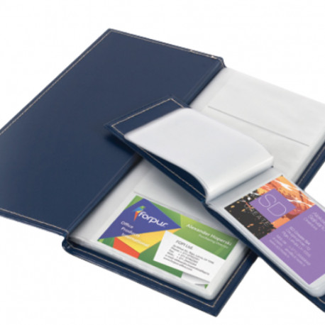 Business card holder/covers for 112 cards FO black