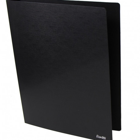 Rõngaskaaned Bantex  A4 2-rõngast-25mm,selg30 mm,PP ,must, sees taskuga