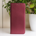 Smart Magnetic case for Samsung Galaxy S24 Ultra burgundy