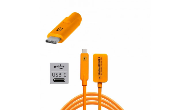 Tether Boost Pro USB-C Core Controller oranž pikenduskaabel