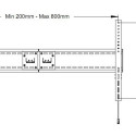 Multibrackets MB-1091 TV fixed wall mount for TV up to 110" / 125kg