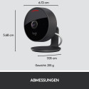 "Logitech Cricle View Netzwerkkamera indoor outdoor Bewegungsmelder 1920x1080 Wi-Fi Speaker Black"