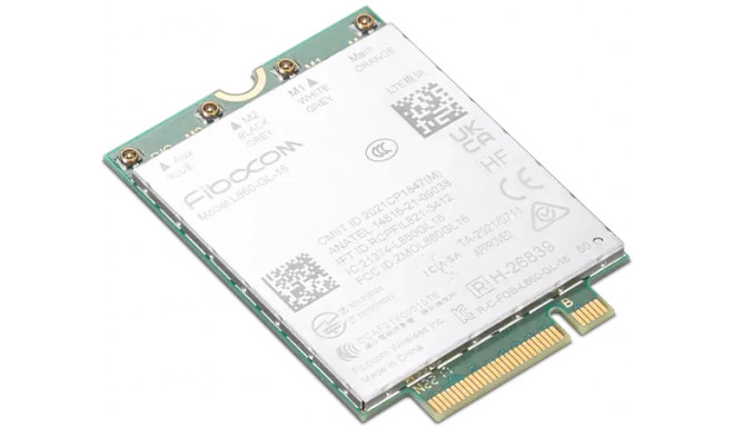 Lenovo | Wireless communication module - 4G LTE - M.2 Card - 1 Gbps | hinkPad Fibocom L860-GL-16