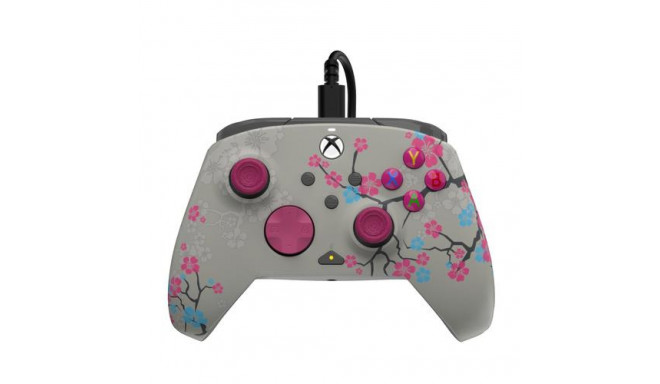 PDP REMATCH GLOW Advanced Wired Controller: Cherry Blossom, For Xbox Series X|S, Xbox One, &amp;