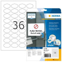 HERMA Removable labels A4 40.6x25.4 mm oval white Movables/removable paper matt 900 pcs.