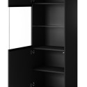 Display case PALAZZO 60x42x190 black + oak craft