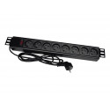 Alantec PZ081U3M power extension 3 m 8 AC outlet(s) Indoor Black