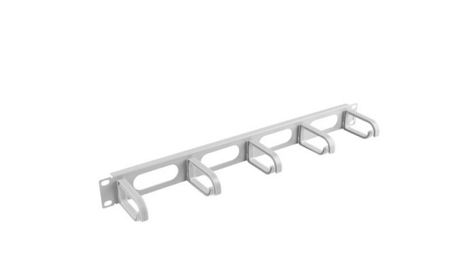 LANBERG CABLE ORGANISER 19" (1U, TYPE B, Gray) AK-1205-S
