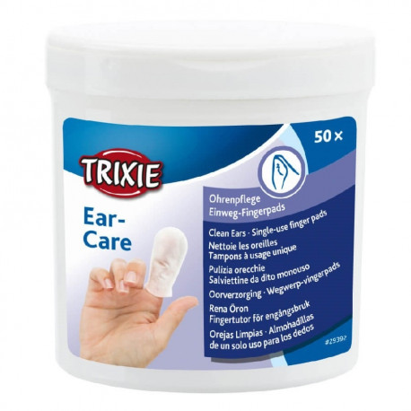 TRIXIE kõrvahooldus kõrvapuhastuslapid - 50 tk