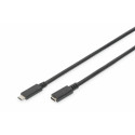 USB-C-kaabel Digitus AK-300210-007-S Must 70 cm