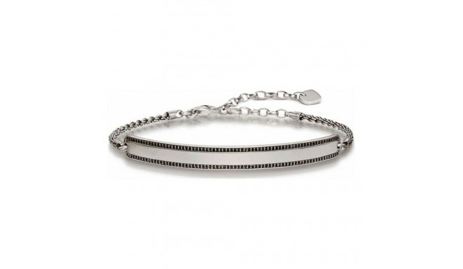 Unisex Käevõru Thomas Sabo LBA0009-643-11 Hõbedane Must 19 cm 15-18 cm - 16,5-19,5 cm