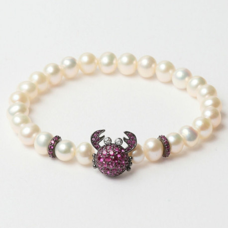 Ladies' Bracelet Lancaster JLA-BRCRAB5WH 16 mm