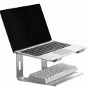 Notebook riser stand 15,6 inches silver