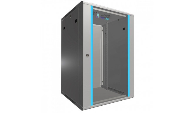 Rack cabinet 18U 600x600mm grey hanging