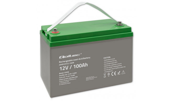 Battery AGM 12V 100Ah max. 30A