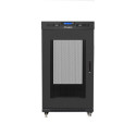 RACK CABINET 19" FREE-STANDING 22U/800X800 LCD WITH MESH DOOR BLACK LANBERG (FLAT PACK) V2