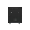 RACK CABINET 19" FREE-STANDING 15U/800X1000 LCD WITH MESH DOOR BLACK LANBERG (FLAT PACK) V2