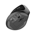 VERTICAL MOUSE NATEC CRAKE 2 WIRELESS 2400DPI BLUETOOTH 5.2 + 2.4GHZ FOR LEFT HANDED USERS BLACK