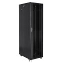 RACK CABINET 19" FREE-STANDING 47U/800X1000 (FLAT PACK) BLACK LANBERG