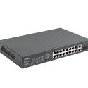 SWITCH LANBERG 16X 100MB POE+/2X 1GB/1X SFP UNMANAGED RACK 10" & 19" GIGABIT ETHERNET 150W