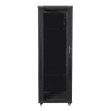 RACK CABINET 19" FREE-STANDING 37U/600X600 (FLAT PACK) BLACK LANBERG