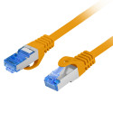 PATCHCORD CAT.6A S/FTP LSZH CCA 0.5M ORANGE FLUKE PASSED LANBERG