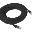PATCHCORD CAT.6 UTP 10M BLACK FLUKE PASSED LANBERG