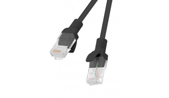 PATCHCORD CAT.5E UTP 5M BLACK FLUKE PASSED LANBERG