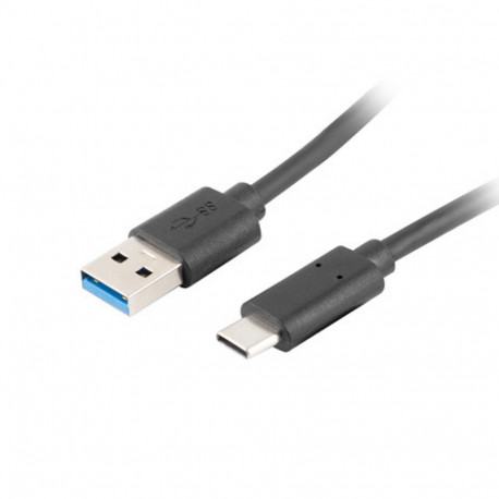 USB-C(M)->USB-A(M) 3.1 CABLE 1M BLACK LANBERG