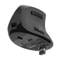 VERTICAL MOUSE NATEC EUPHONIE WIRELESS 2400DPI BLUETOOTH 5.0 BLACK