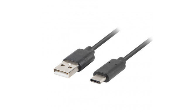 USB-C(M)->USB-A(M) 2.0 CABLE 1M BLACK QC 3.0 LANBERG