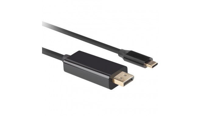 USB-C(M)->DISPLAYPORT(M) CABLE 3M 4K 60HZ BLACK LANBERG